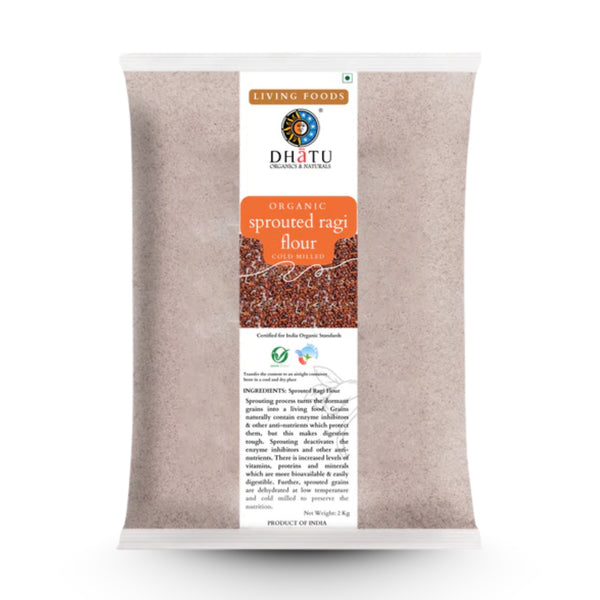Organic Sprouted Ragi Flour | 1kg & 2kg Packs