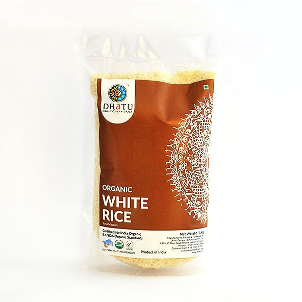 Organic White Rice - Sonamasoori 5kg