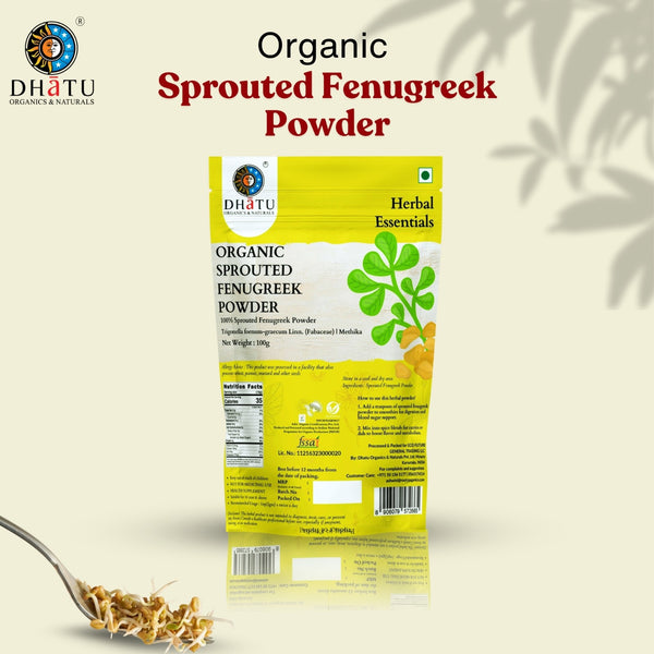 Organic Sprouted Fenugreek Powder 100g