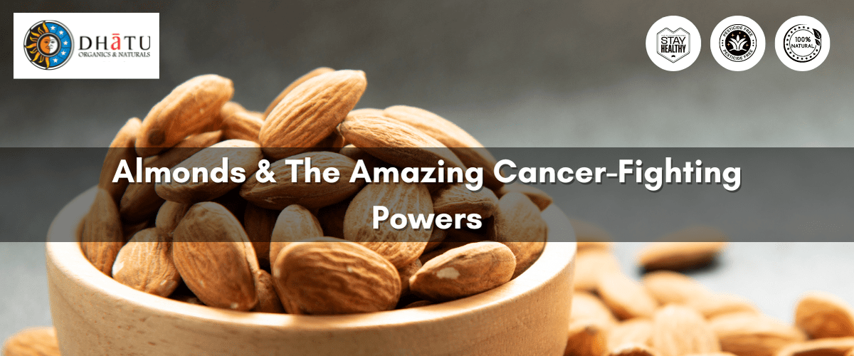 Handful of raw almonds