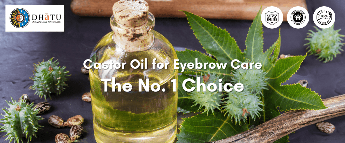 Castor oil bottle for eyebrow care