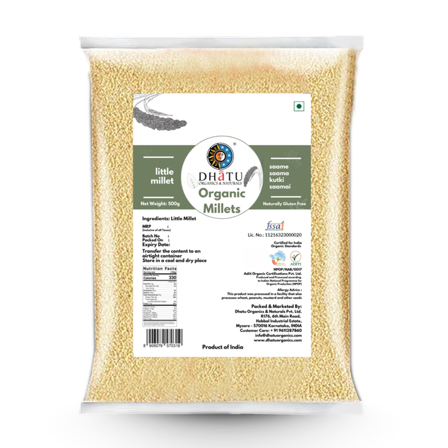 Little Millet 1kg | Gluten Free | Fiber Rich | Unpolished