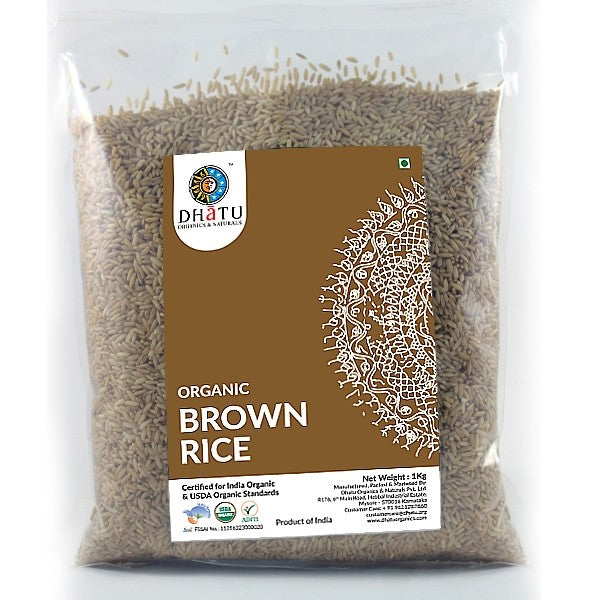 Organic Brown Rice - Sonamasoori 1kg