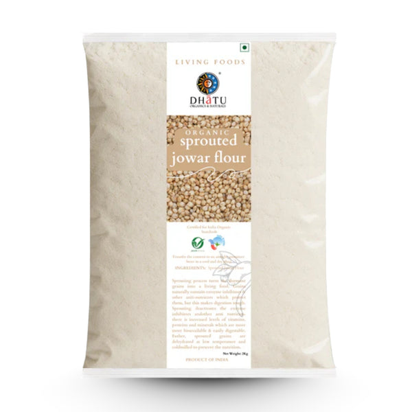 Organic Sprouted Jowar Flour 500g | Cold Milled
