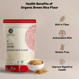 Organic Brown Rice Flour, Certified Organic, 500g