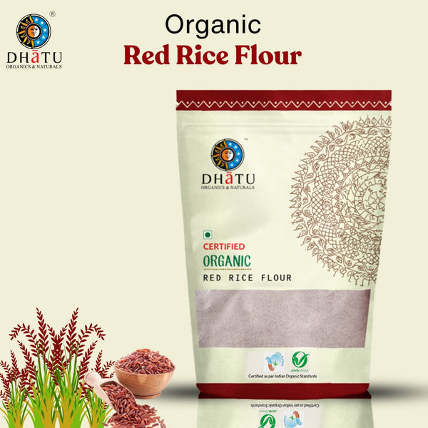 Dhatu Organics Organic Red Rice Flour 500g