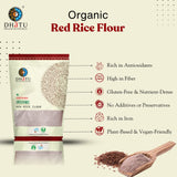 Dhatu Organics Organic Red Rice Flour 500g