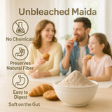 Organic Unbleached Maida Flour, 500g | Chemical-Free