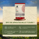 Organic Sprouted Jowar Flour 500g | Cold Milled
