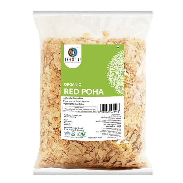 Organic Red Poha 500g